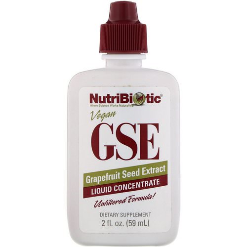 NutriBiotic, GSE, Grapefruit Seed Extract, Liquid Concentrate, 2 fl oz (59 ml) فوائد