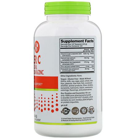 NutriBiotic, Immunity, Hypo-Aller C Vitamin C with Calcium, Magnesium, Potassium & Zinc, 16 oz (454 g):الأنفل,نزا ,السعال