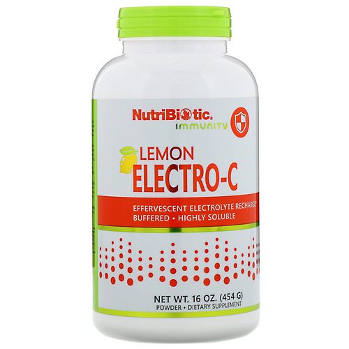 NutriBiotic, Immunity, Lemon Electro-C Powder, 16 oz (454 g) فوائد