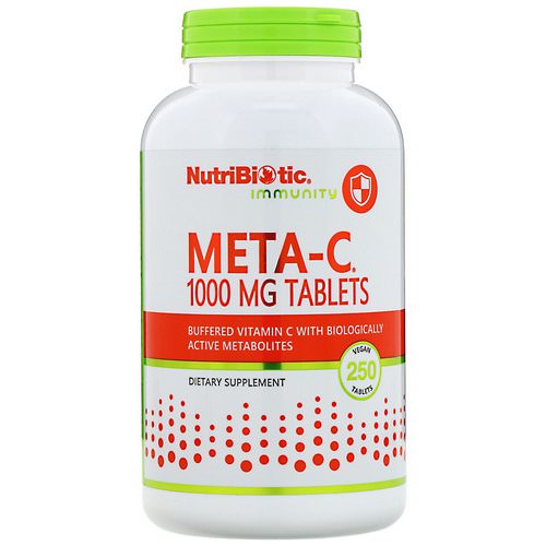 NutriBiotic, Immunity, Meta-C, 1,000 mg, 250 Vegan Tablets فوائد