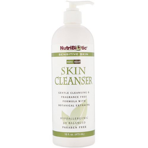 NutriBiotic, Skin Cleanser, Non-Soap, Fragrance Free, 16 fl oz (473 ml) فوائد