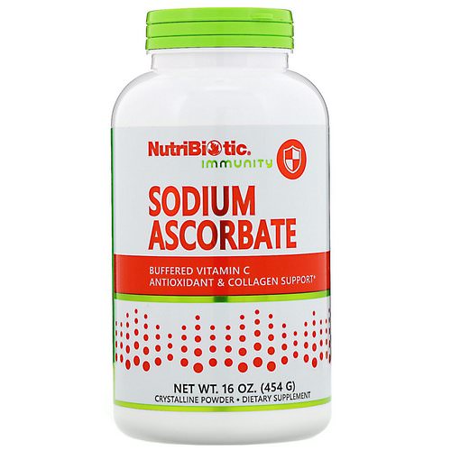 NutriBiotic, Immunity, Sodium Ascorbate, Crystalline Powder, 16 oz (454 g) فوائد