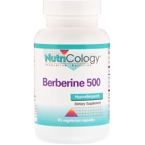 Nutricology, Berberine 500, 90 Vegetarian Capsules فوائد