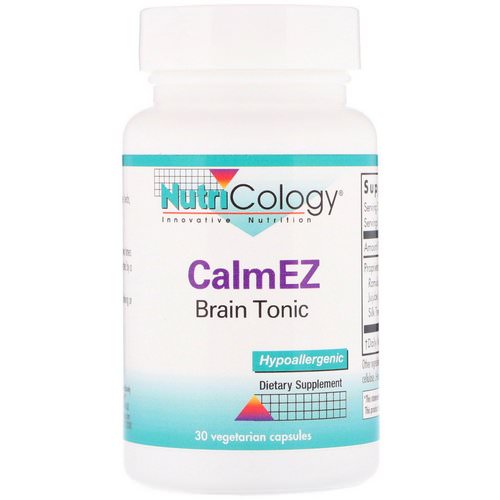 Nutricology, CalmEZ, Brain Tonic, 30 Vegetarian Capsules فوائد