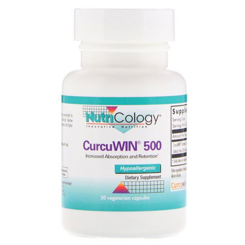 Nutricology, CurcuWin 500, 30 Vegetarian Capsules فوائد