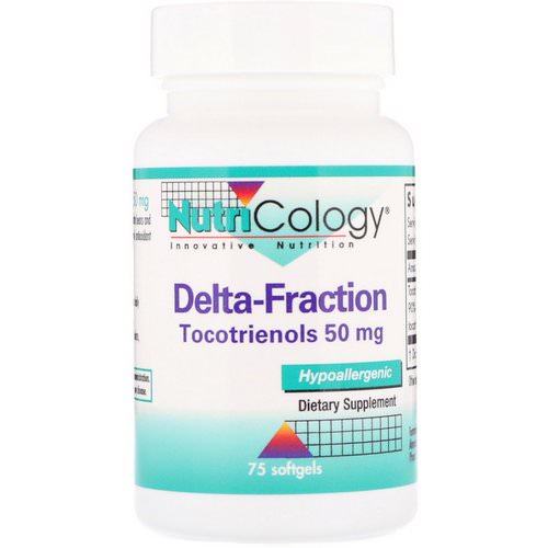 Nutricology, Delta-Fraction, Tocotrienols, 50 mg, 75 Softgels فوائد
