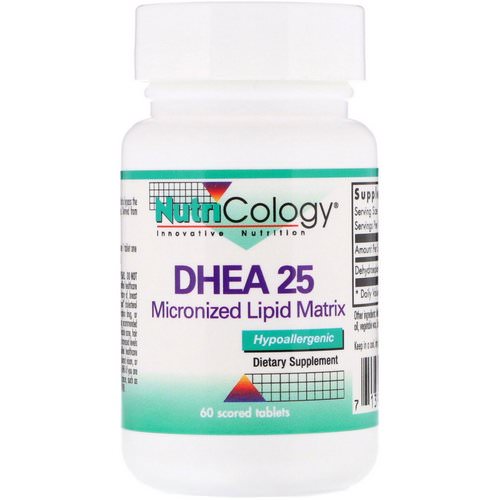 Nutricology, DHEA 25, Micronized Lipid Matrix, 60 Scored Tablets فوائد