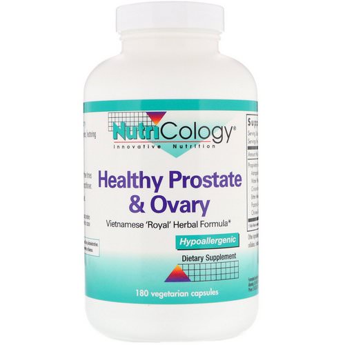 Nutricology, Healthy Prostate & Ovary, 180 Vegetarian Capsules فوائد
