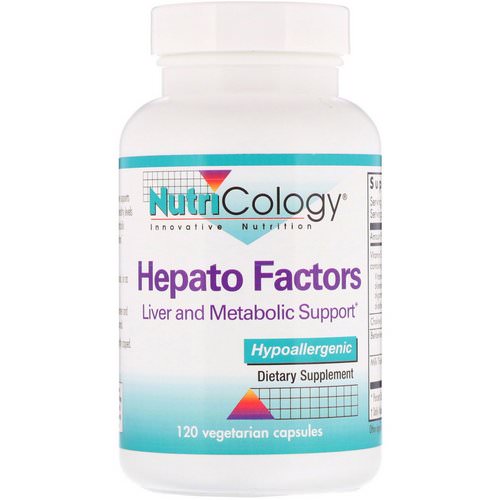 Nutricology, Hepato Factors, Liver and Metabolic Support, 120 Vegetarian Capsules فوائد