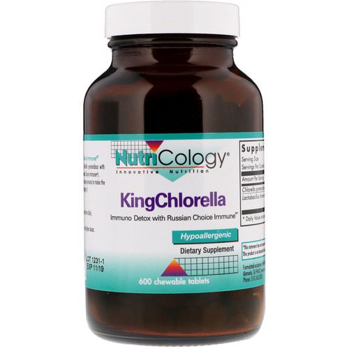 Nutricology, King Chlorella, 600 Chewable Tablets فوائد