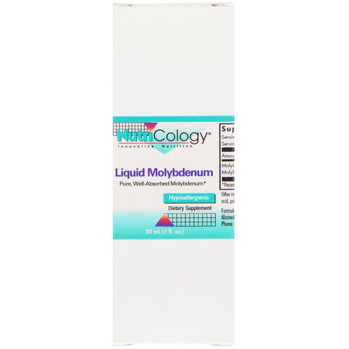 Nutricology, Liquid Molybdenum, 1 fl oz (30 ml) فوائد