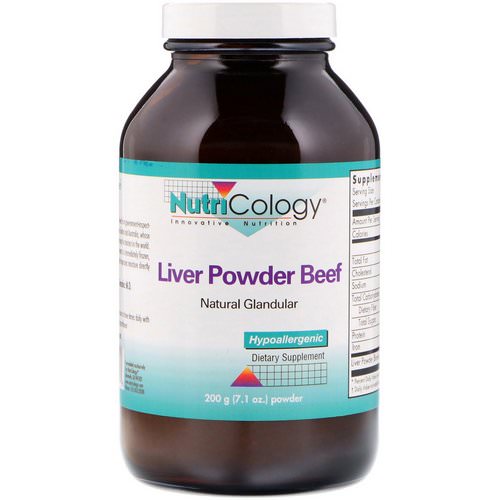Nutricology, Liver Powder Beef, 7.1 oz (200 g) فوائد
