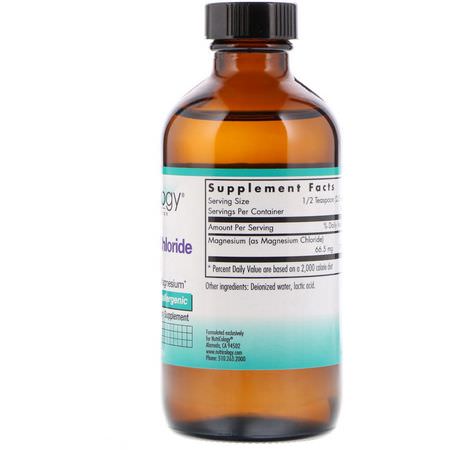 Nutricology, Magnesium Chloride Liquid, 8 fl oz (236 ml):المغنيسي,م ,المعادن