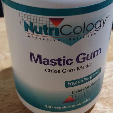 Nutricology Mastic Gum - ماستيك العلكة, الهضم, المكملات الغذائية