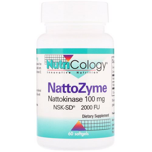 Nutricology, NattoZyme, 100 mg, 60 Softgels فوائد