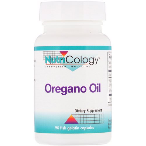 Nutricology, Oregano Oil, 90 Fish Gelatin Capsules فوائد