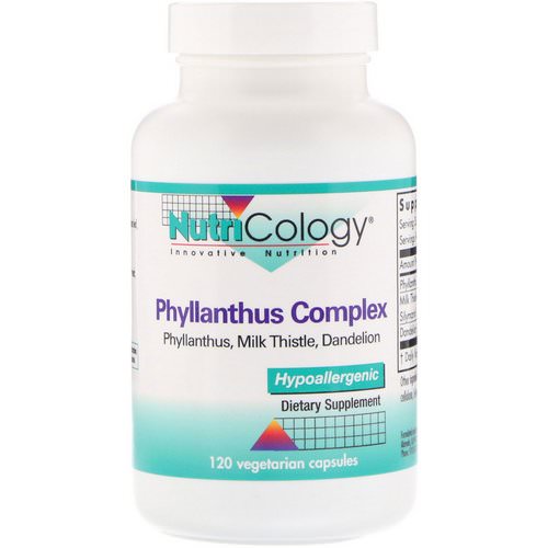 Nutricology, Phyllanthus Complex, 120 Vegetarian Capsules فوائد