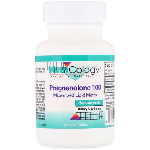 Nutricology, Pregnenolone 100, 60 Scored Tablets فوائد