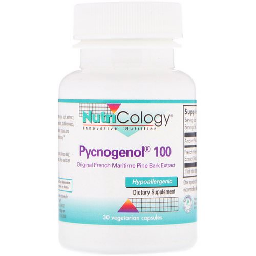 Nutricology, Pycnogenol 100, 30 Vegetarian Capsules فوائد