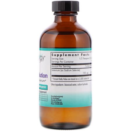 Nutricology, Selenium Solution, 8 fl oz (236 ml):السيليني,م ,المعادن