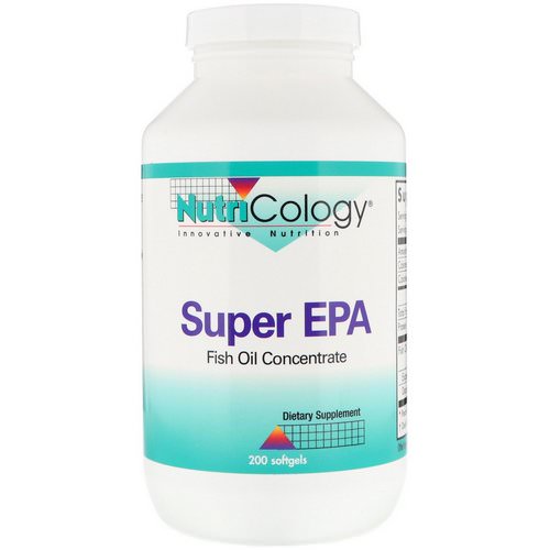 Nutricology, Super EPA, Fish Oil Concentrate, 200 Softgels فوائد