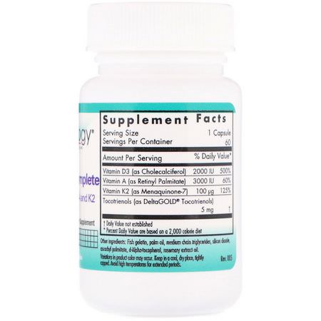 Nutricology, Vitamin D3 Complete, 60 Fish Gelatin Capsules:فيتامين (د), الفيتامينات