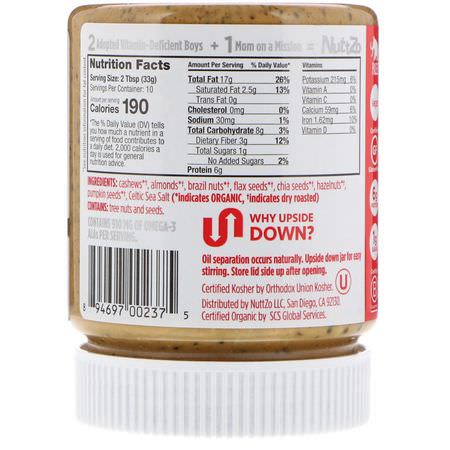 Nuttzo, Organic, Power Fuel, 7 Nut & Seed Butter, Crunchy, 12 oz (340 g):