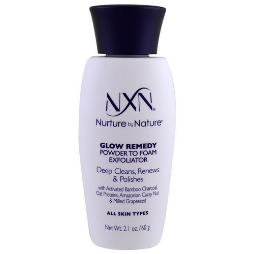 NXN, Nurture by Nature, Glow Remedy, Powder to Foam Exfoliator, All Skin Types, 2.1 oz (60 g) فوائد