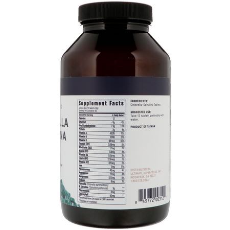 Ojio, Chlorella Spirulina, 50/50 Blend, 250 mg, 1000 Tablets:سبير,لينا, شل,ريلا