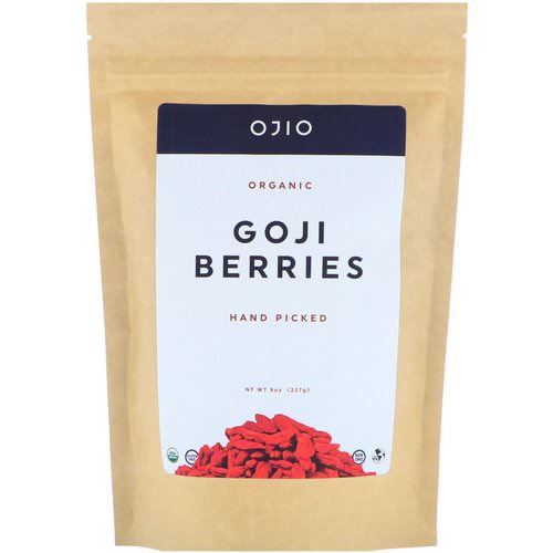 Ojio, Organic Goji Berries, Hand Picked, 8 oz (227 g) فوائد