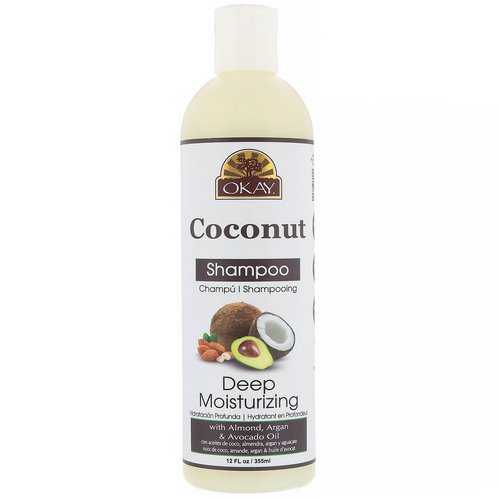 Okay, Deep Moisturizing Shampoo, Coconut, 12 fl oz (355 ml) فوائد