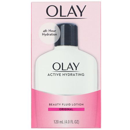 Olay, Active Hydrating, Beauty Fluid Lotion, Original, 4 fl oz (120 ml):مرطب لل,جه, العناية بالبشرة