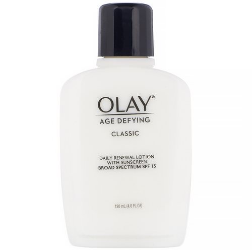 Olay, Age Defying, Classic, Daily Renewal Lotion with Sunscreen, SPF 15, 4 fl oz (120 ml) فوائد