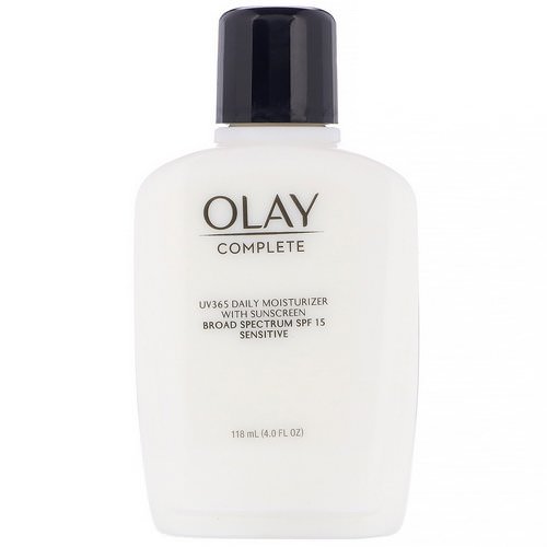 Olay, Complete, UV365 Daily Moisturizer, SPF 15, Sensitive, 4.0 fl oz (118 ml) فوائد