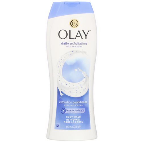 Olay, Daily Exfoliating Body Wash, with Sea Salts, 22 fl oz (650 ml) فوائد