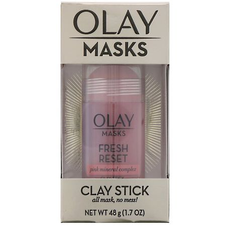 Olay, Fresh Reset, Pink Mineral Complex Clay Stick Mask, 1.7 oz (48 g):أقنعة ال,جه, العناية بالبشرة
