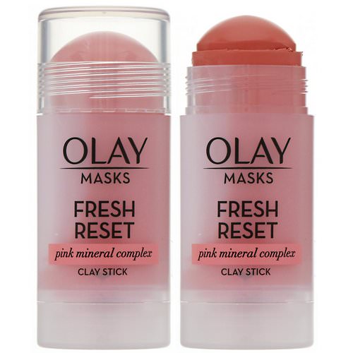 Olay, Fresh Reset, Pink Mineral Complex Clay Stick Mask, 1.7 oz (48 g) فوائد