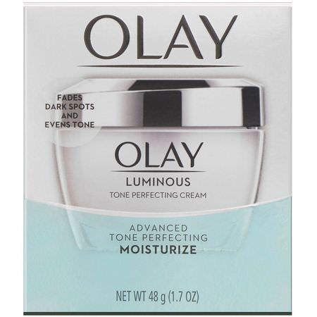 Olay, Luminous, Tone Perfecting Cream, 1.7 oz (48 g):مرطب ال,جه, العناية بالبشرة
