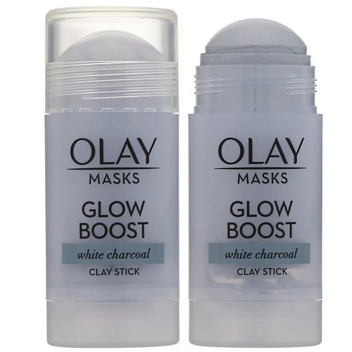 Olay, Masks, Glow Boost, White Charcoal Clay Stick Mask, 1.7 oz (48 g) فوائد