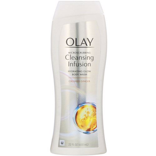 Olay, Microscrubbing Cleansing Infusion Body Wash, Crushed Ginger, 22 fl oz (650 ml) فوائد