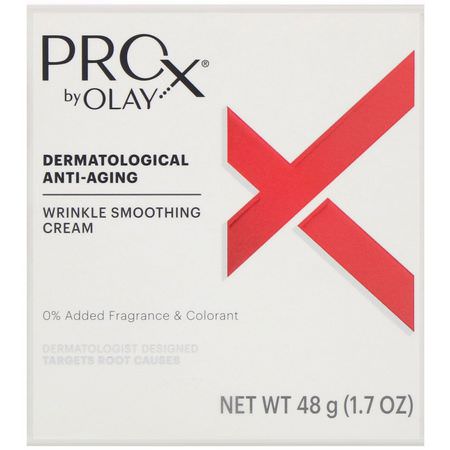Olay, ProX, Dermatological Anti-Aging, Wrinkle Smoothing Cream, 1.7 oz (48 g):مرطب لل,جه, العناية بالبشرة