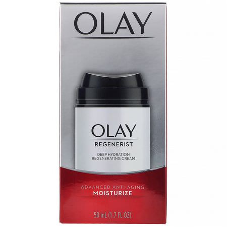 Olay, Regenerist, Deep Hydration Regenerating Cream, 1.7 fl oz (50 ml):مرطب لل,جه, العناية بالبشرة