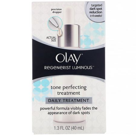 Olay, Regenerist Luminous, Tone Perfecting Treatment, 1.3 fl oz (40 ml):الأمصال, العلاجات