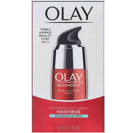 Olay, Regenerist, Micro-Sculpting Serum, Fragrance-Free, 1.7 fl oz (50 ml):الأمصال, العلاجات