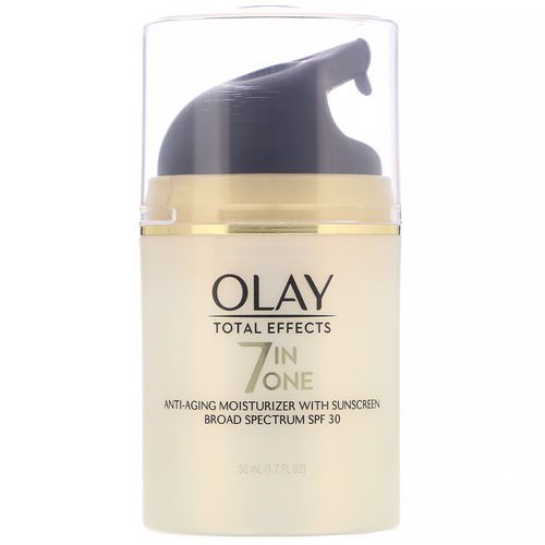 Olay, Total Effects, 7-in-One Anti-Aging Moisturizer with Sunscreen, SPF 30, 1.7 fl oz (50 ml) فوائد