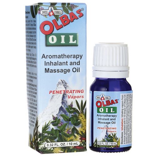 Olbas Therapeutic, Aromatherapy Inhalant and Massage Oil, 0.32 fl oz (10 ml) فوائد