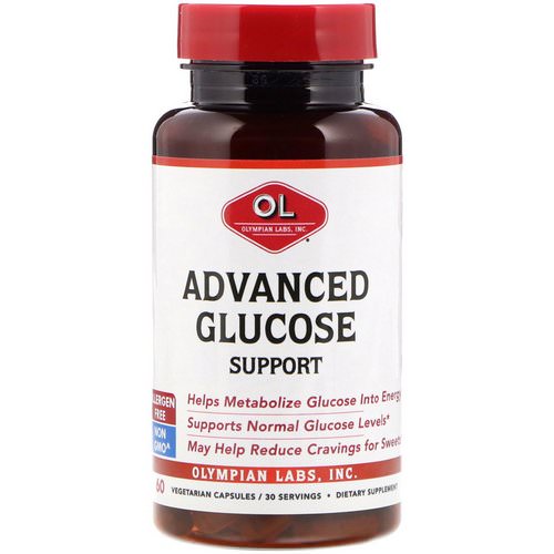 Olympian Labs, Advanced Glucose Support, 60 Vegetarian Capsules فوائد