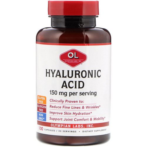 Olympian Labs, Hyaluronic Acid, 150 mg, 100 Capsules فوائد