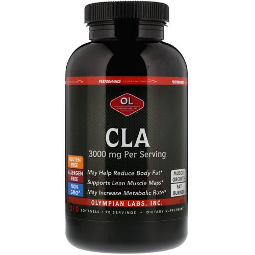 Olympian Labs, CLA, 3000 mg, 210 Softgels فوائد