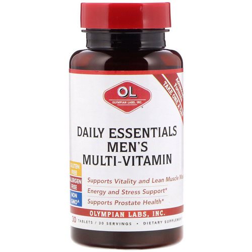 Olympian Labs, Daily Essentials Men's Multi-Vitamin, 30 Tablets فوائد